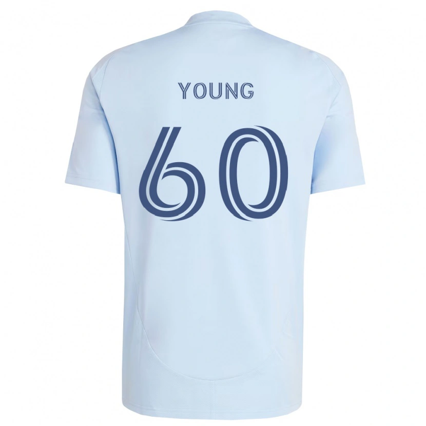 Danxen Kinderen Nate Young #60 Lichtblauw Lichtgrijs Thuisshirt Thuistenue 2026/27 T-Shirt België