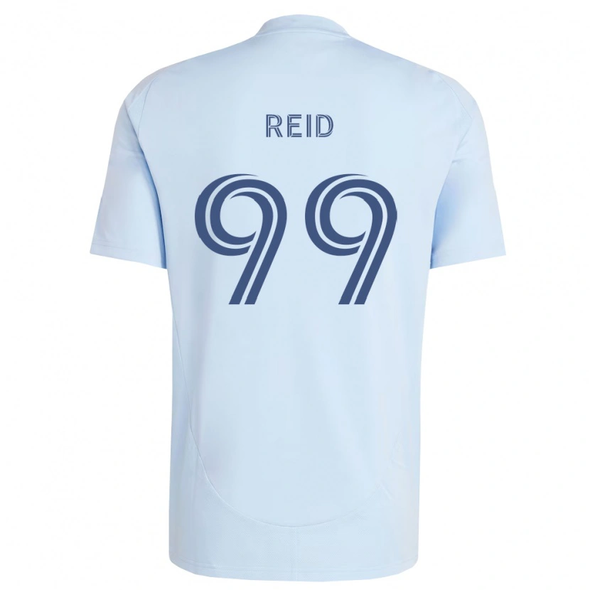 Danxen Kinderen Jayden Reid #99 Lichtblauw Lichtgrijs Thuisshirt Thuistenue 2026/27 T-Shirt België