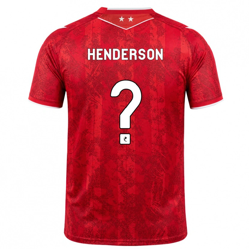 Danxen Kinderen Jay Henderson #0 Rood Wit Thuisshirt Thuistenue 2026/27 T-Shirt België