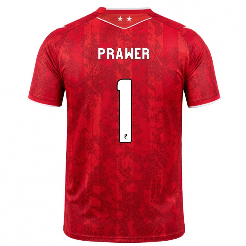 Danxen Kinderen Anna Prawer #1 Rood Wit Thuisshirt Thuistenue 2026/27 T-Shirt België