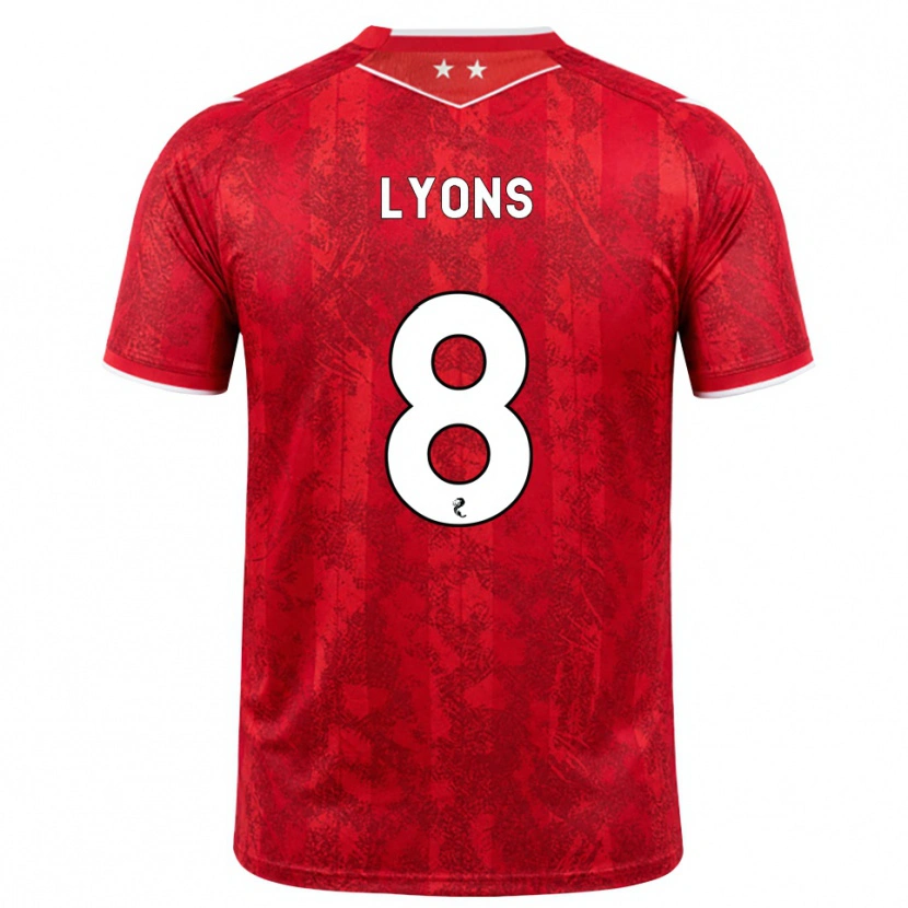 Danxen Kinderen Brad Lyons #8 Rood Wit Thuisshirt Thuistenue 2026/27 T-Shirt België