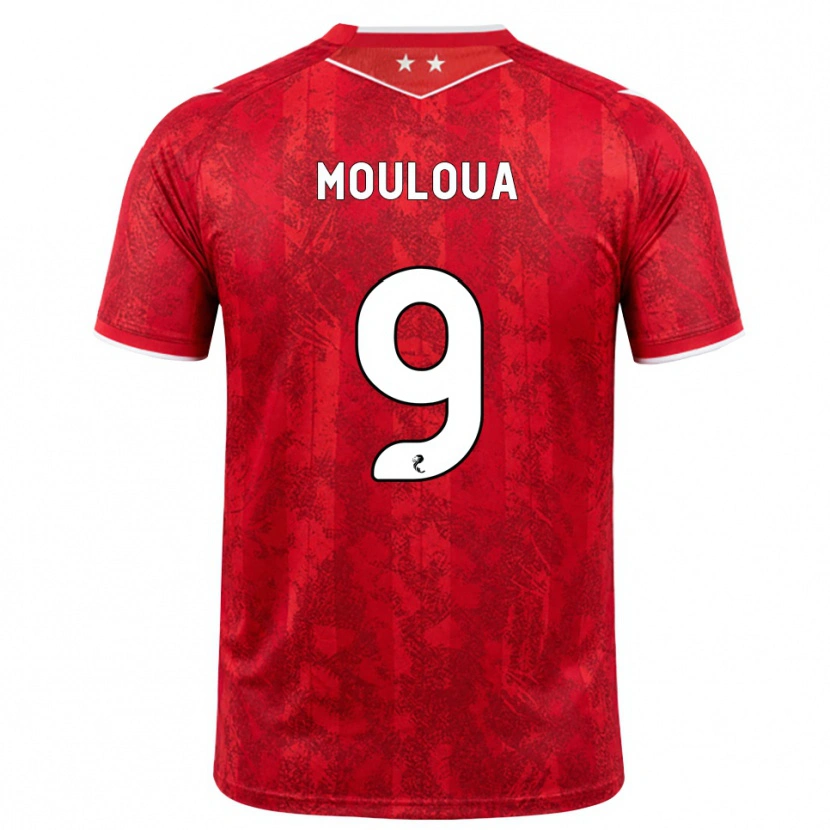 Danxen Kinderen Ayoub Mouloua #9 Rood Wit Thuisshirt Thuistenue 2026/27 T-Shirt België
