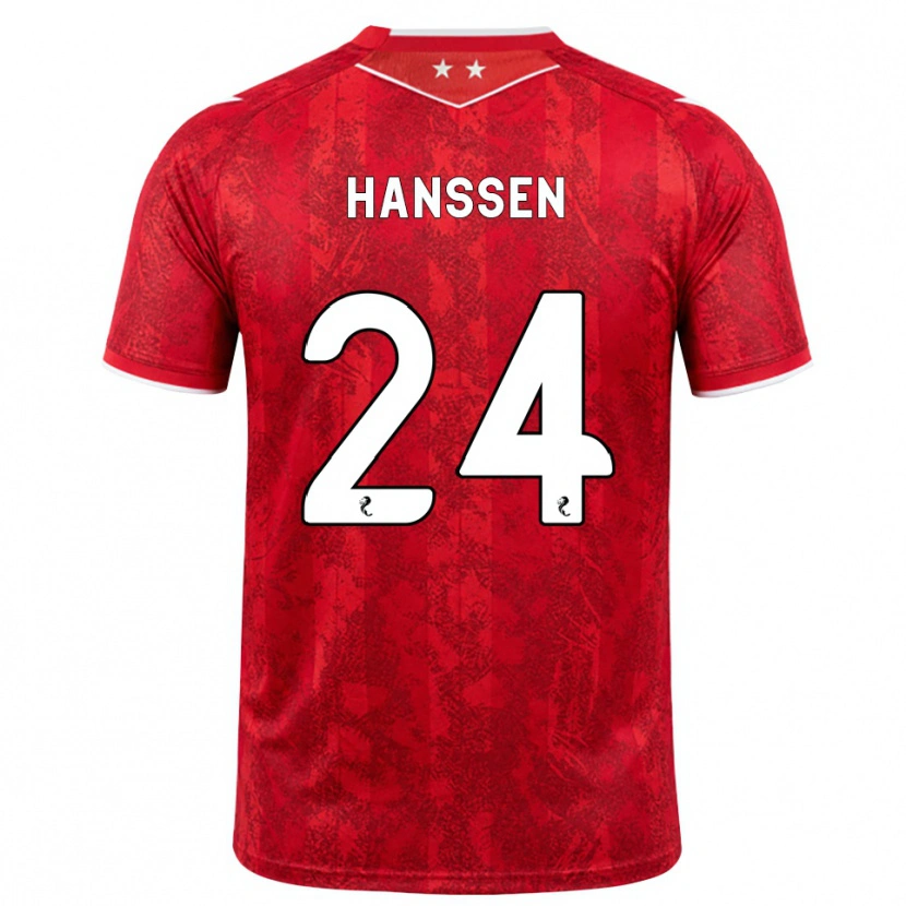 Danxen Kinderen Nadine Hanssen #24 Rood Wit Thuisshirt Thuistenue 2026/27 T-Shirt België