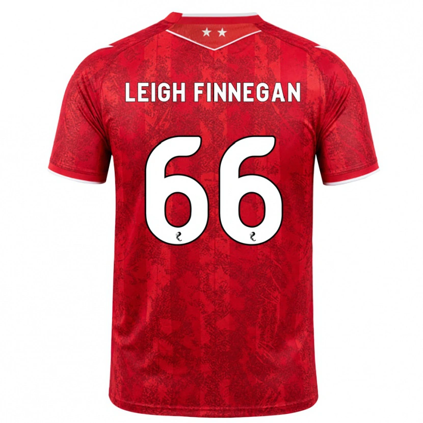 Danxen Kinderen Toni Leigh Finnegan #66 Rood Wit Thuisshirt Thuistenue 2026/27 T-Shirt België