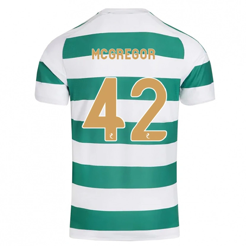 Danxen Kinderen Callum Mcgregor #42 Donkercyaan Wit Thuisshirt Thuistenue 2026/27 T-Shirt België