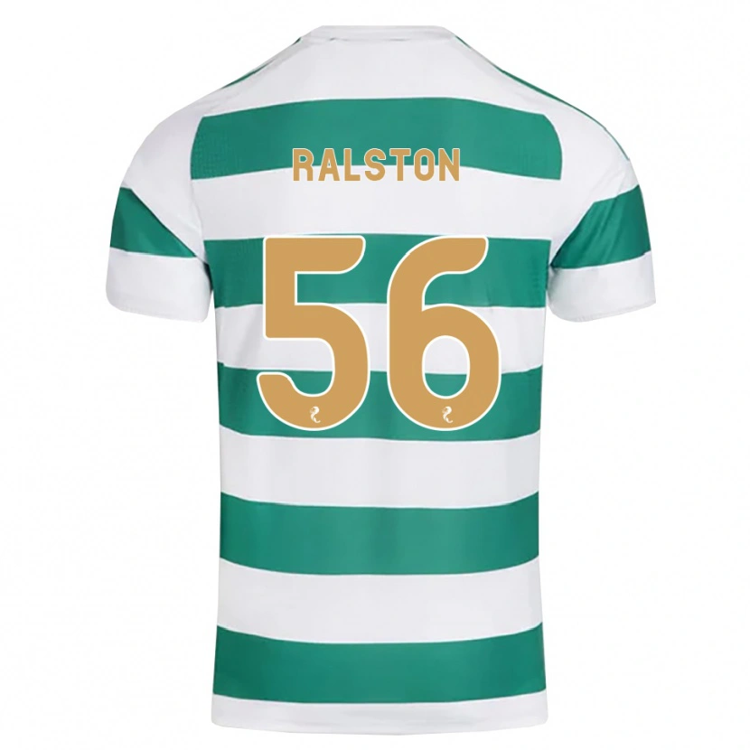 Danxen Kinderen Anthony Ralston #56 Donkercyaan Wit Thuisshirt Thuistenue 2026/27 T-Shirt België