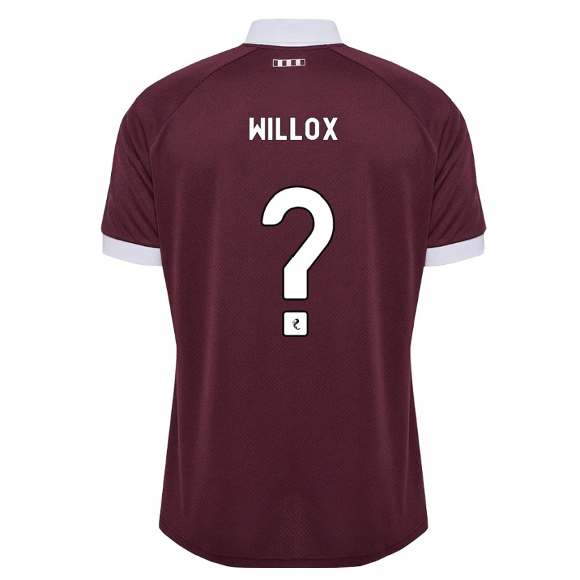 Danxen Kinderen Harry Willox #0 Bordeauxrood Wit Thuisshirt Thuistenue 2026/27 T-Shirt België