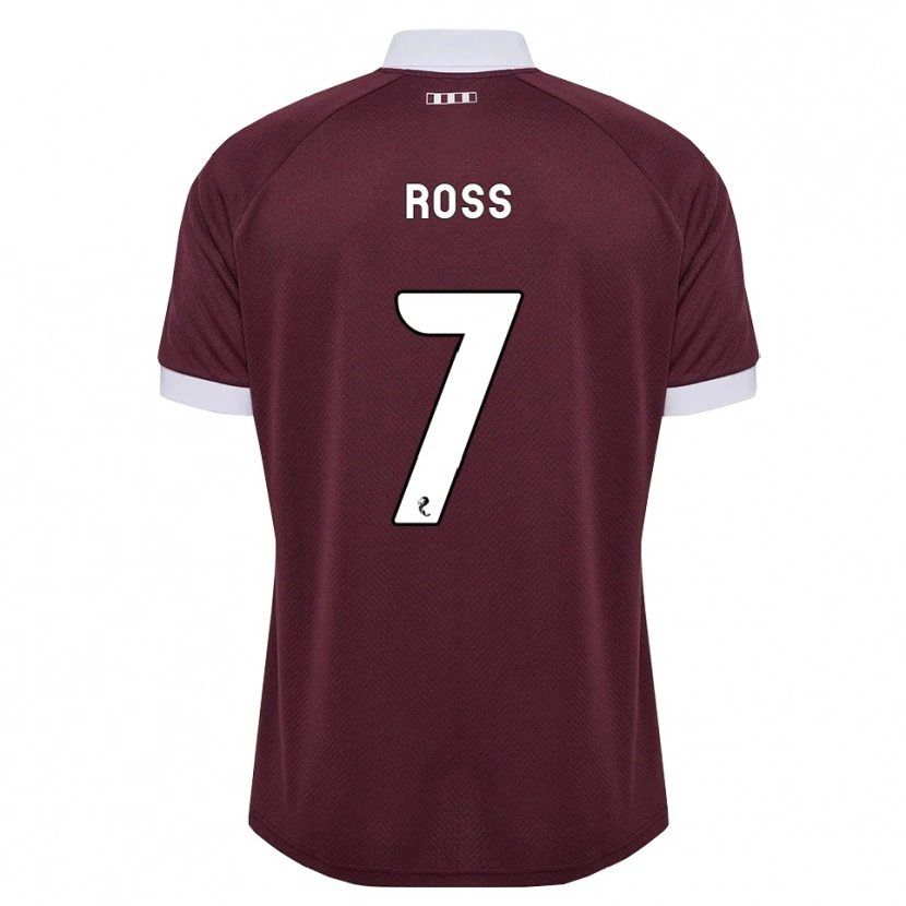 Danxen Kinderen Mackenzie Ross #7 Bordeauxrood Wit Thuisshirt Thuistenue 2026/27 T-Shirt België