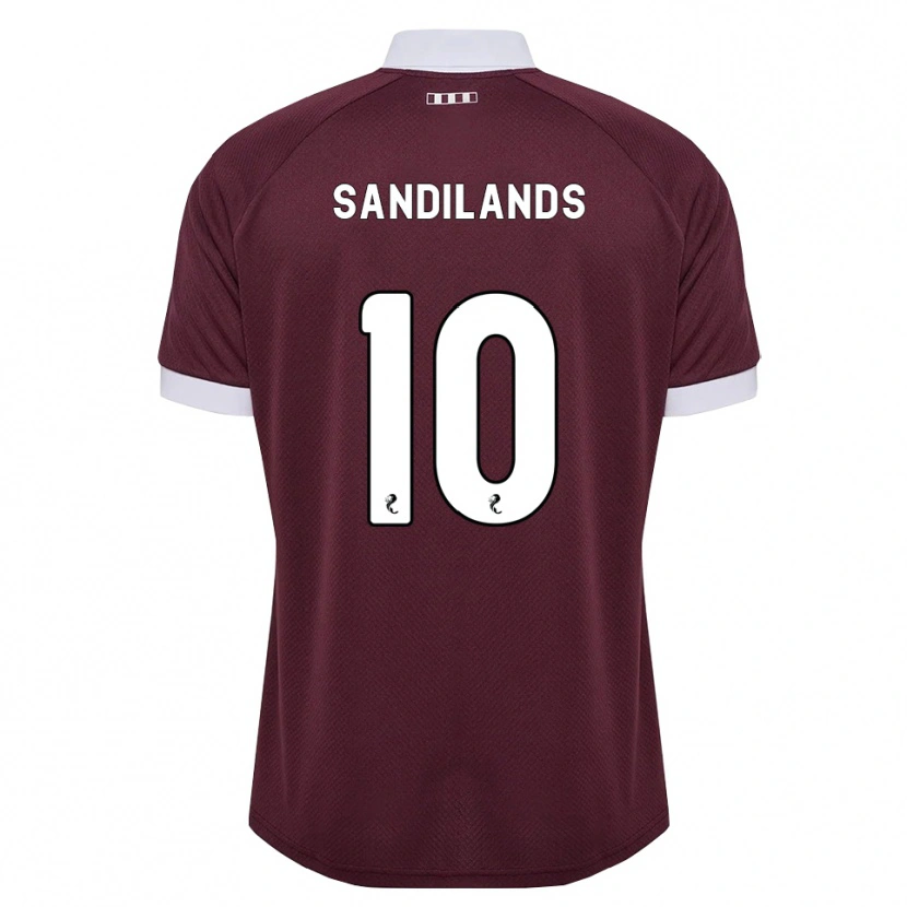 Danxen Kinderen Callum Sandilands #10 Bordeauxrood Wit Thuisshirt Thuistenue 2026/27 T-Shirt België