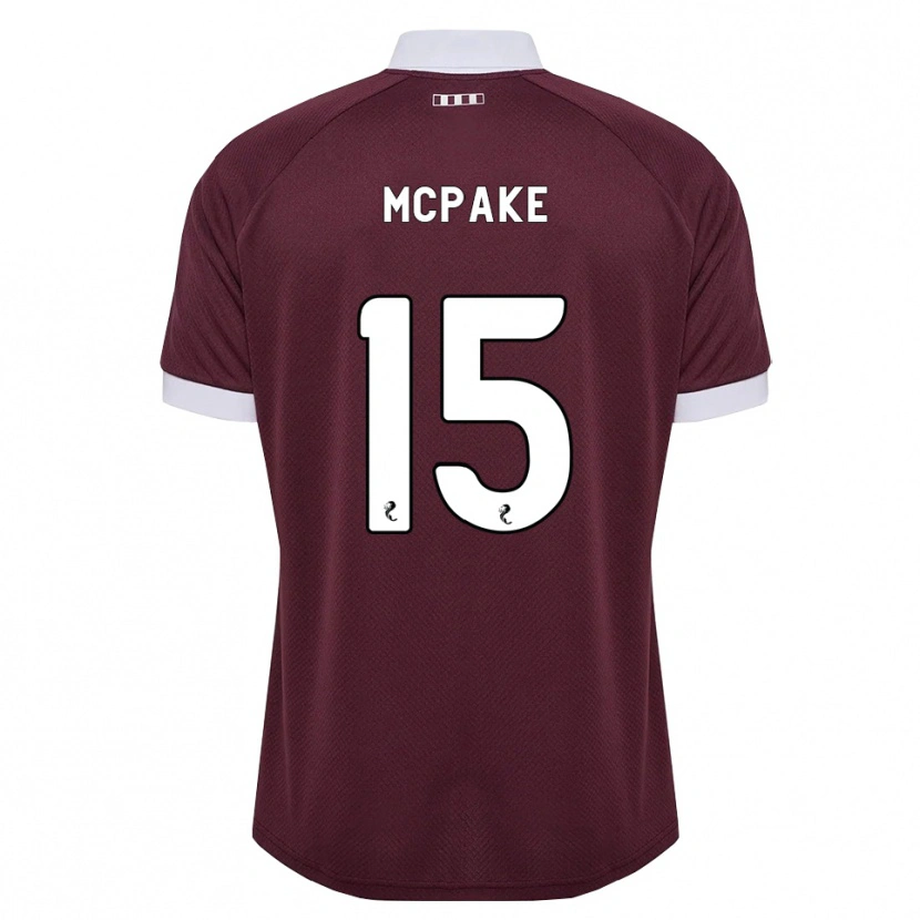 Danxen Kinderen Josh Mcpake #15 Bordeauxrood Wit Thuisshirt Thuistenue 2026/27 T-Shirt België