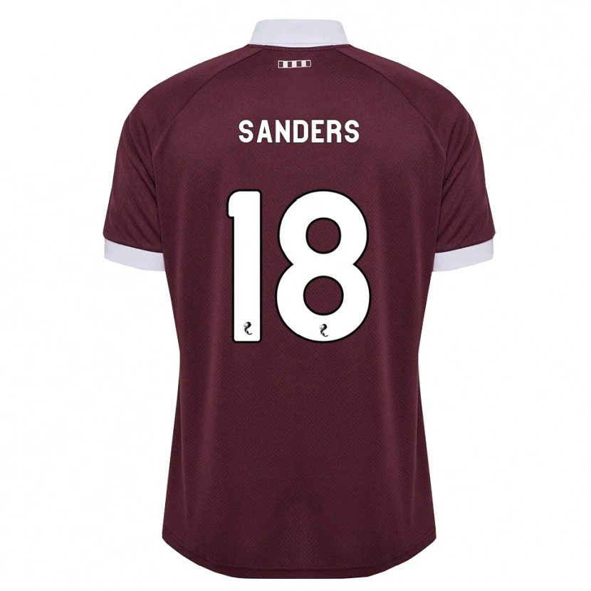 Danxen Kinderen Charlie Sanders #18 Bordeauxrood Wit Thuisshirt Thuistenue 2026/27 T-Shirt België