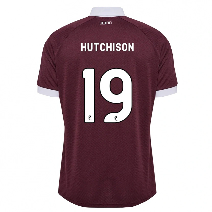 Danxen Kinderen Bayley Hutchison #19 Bordeauxrood Wit Thuisshirt Thuistenue 2026/27 T-Shirt België