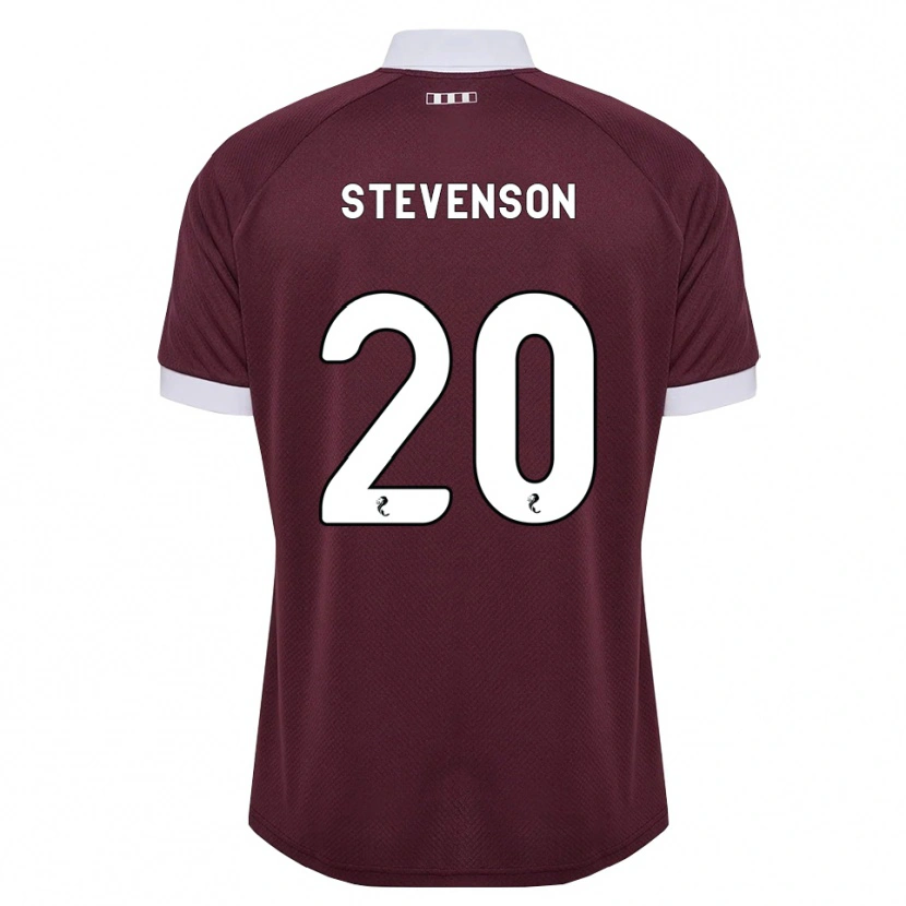 Danxen Kinderen Gus Stevenson #20 Bordeauxrood Wit Thuisshirt Thuistenue 2026/27 T-Shirt België
