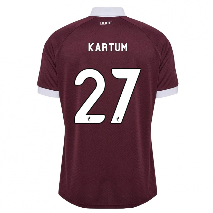 Danxen Kinderen Sander Kartum #27 Bordeauxrood Wit Thuisshirt Thuistenue 2026/27 T-Shirt België