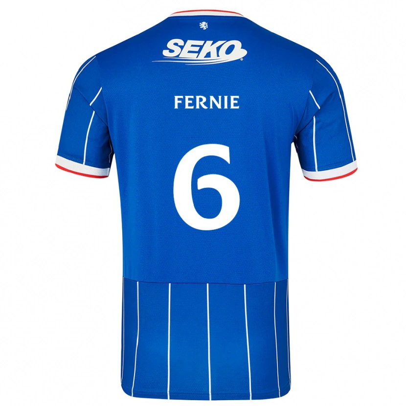 Danxen Kinderen Cameron Fernie #6 Rood Blauw Wit Thuisshirt Thuistenue 2026/27 T-Shirt België