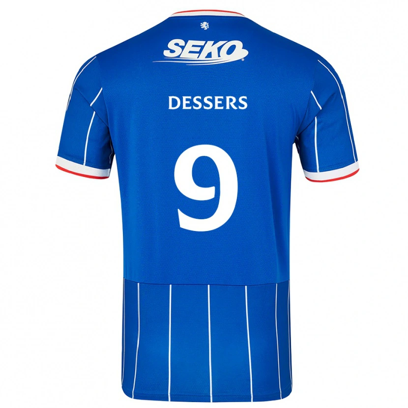 Danxen Kinderen Cyriel Dessers #9 Rood Blauw Wit Thuisshirt Thuistenue 2026/27 T-Shirt België
