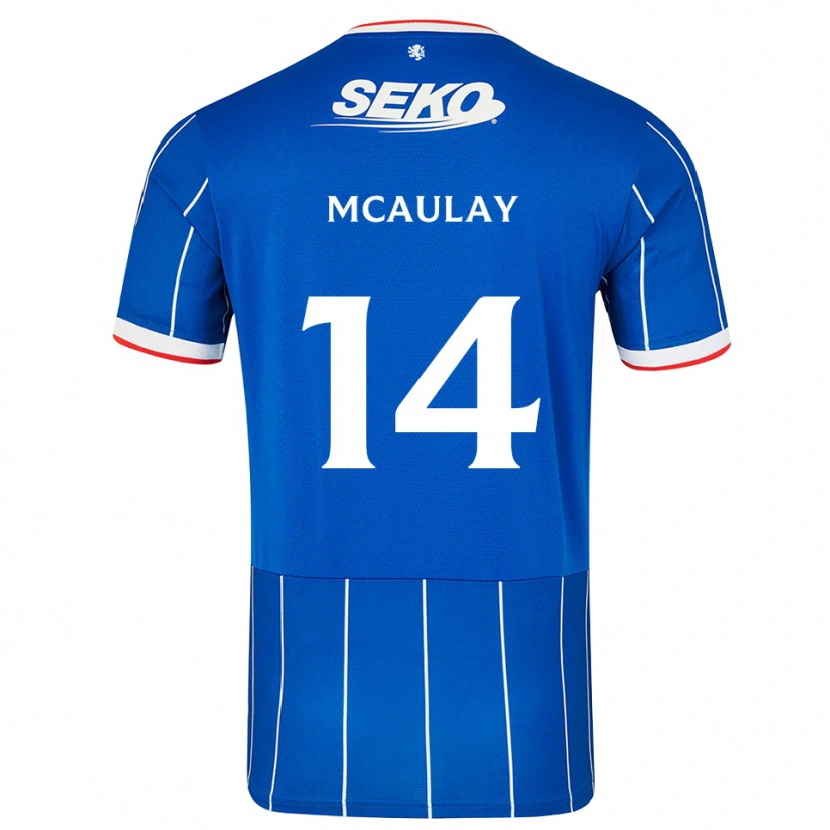 Danxen Kinderen Mia Mcaulay #14 Rood Blauw Wit Thuisshirt Thuistenue 2026/27 T-Shirt België