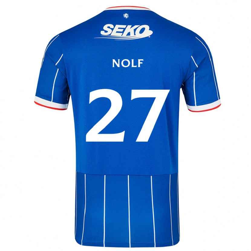 Danxen Kinderen Madeline Nolf #27 Rood Blauw Wit Thuisshirt Thuistenue 2026/27 T-Shirt België