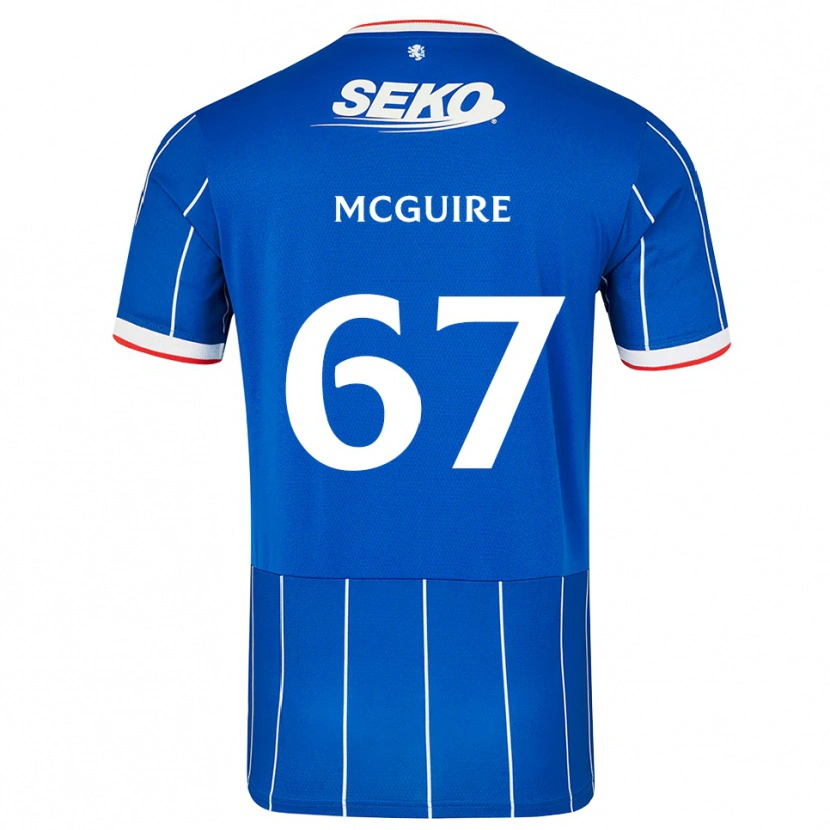 Danxen Kinderen Rydnn Mcguire #67 Rood Blauw Wit Thuisshirt Thuistenue 2026/27 T-Shirt België