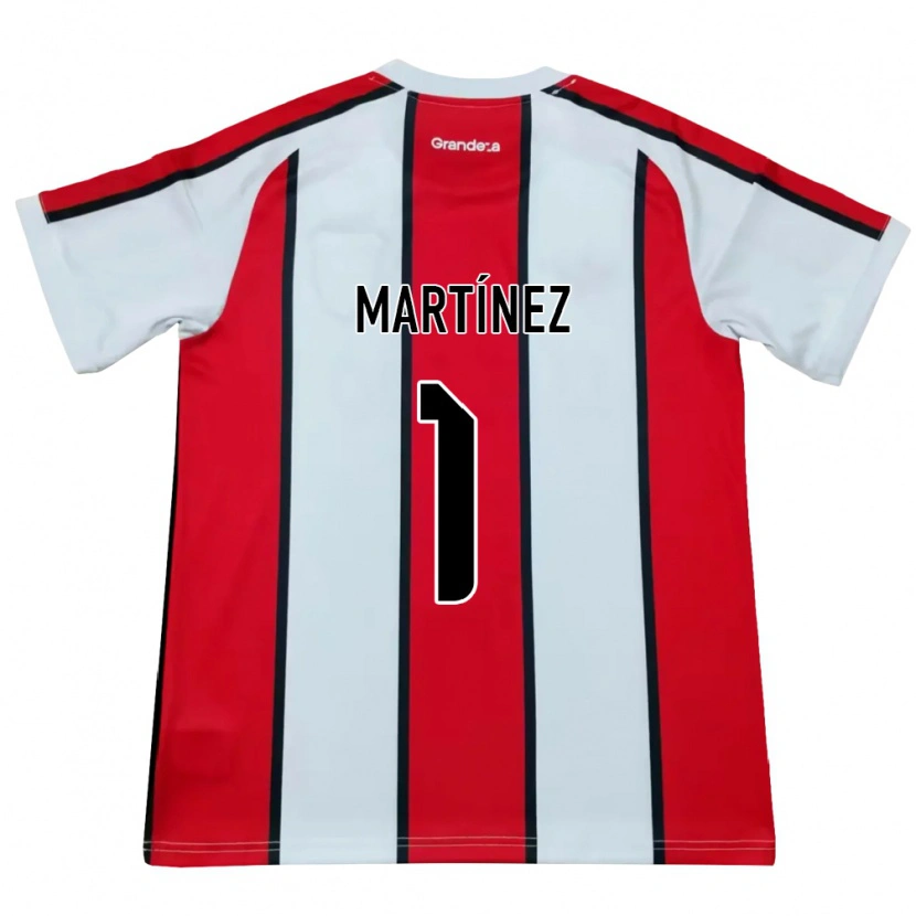 Danxen Kinderen Dylan Martínez #1 Wit Rood Zwart Uitshirt Uittenue 2026/27 T-Shirt België