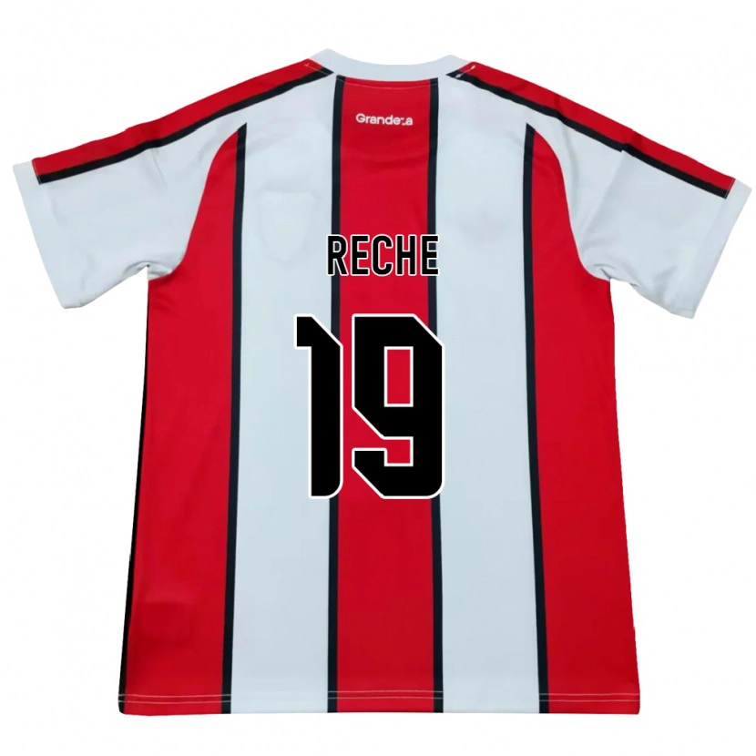Danxen Kinderen Abril Reche #19 Wit Rood Zwart Uitshirt Uittenue 2026/27 T-Shirt België