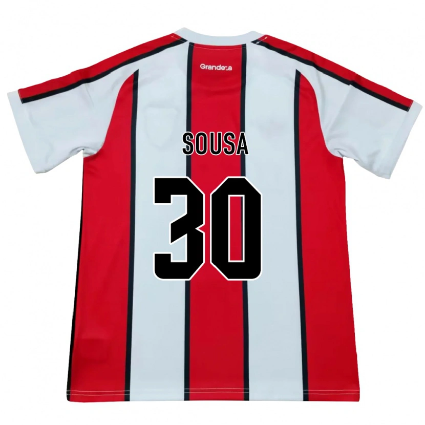 Danxen Kinderen Ludmila Sousa #30 Wit Rood Zwart Uitshirt Uittenue 2026/27 T-Shirt België