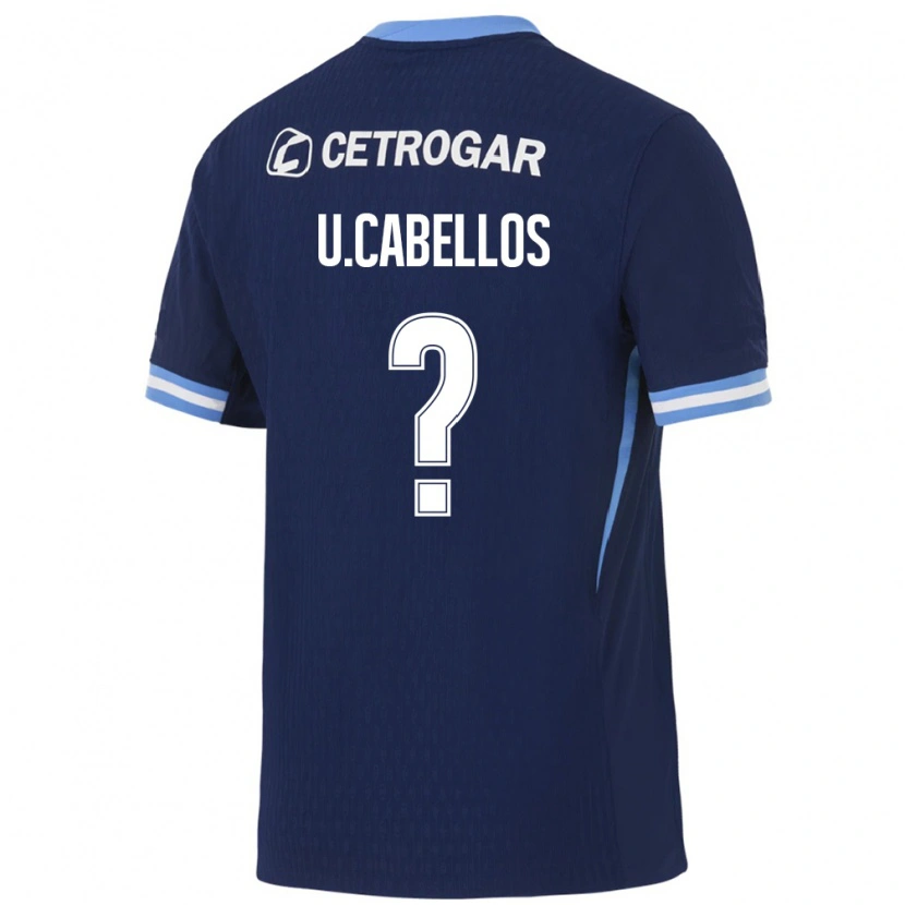 Danxen Kinderen Uriel Cabellos #0 Koninklijk Blauw Lichtblauw Wit Uitshirt Uittenue 2026/27 T-Shirt België