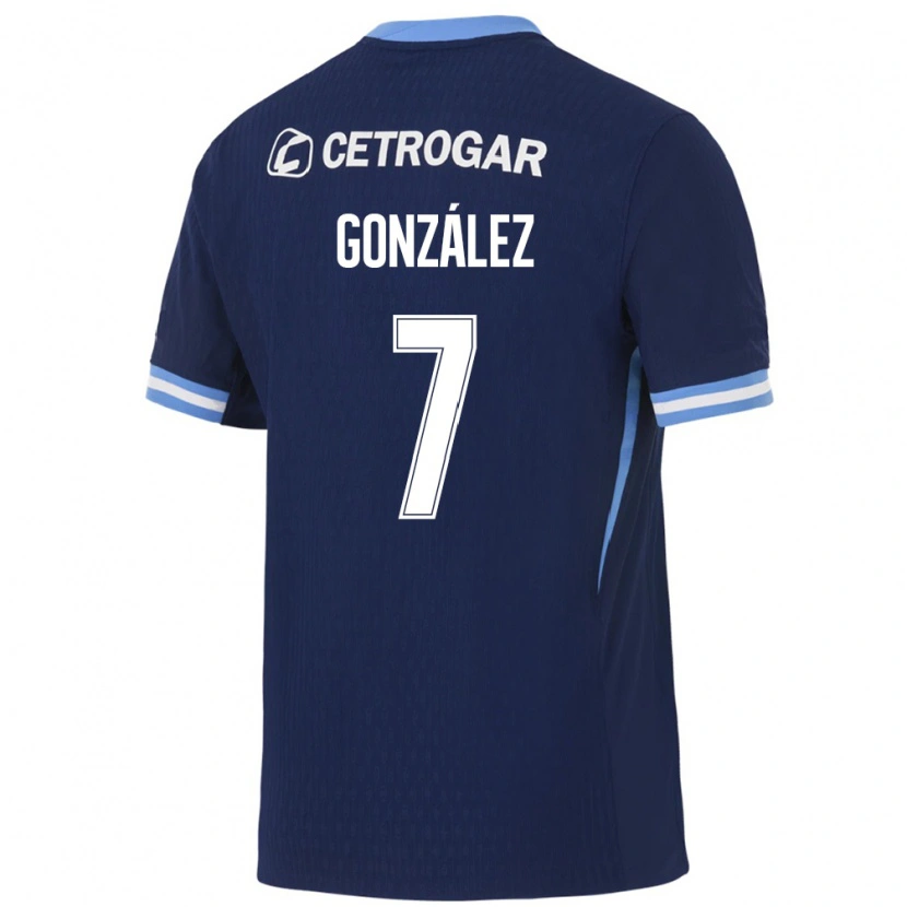 Danxen Kinderen Román González #7 Koninklijk Blauw Lichtblauw Wit Uitshirt Uittenue 2026/27 T-Shirt België