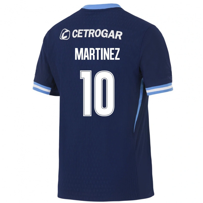 Danxen Kinderen Roger Martinez #10 Koninklijk Blauw Lichtblauw Wit Uitshirt Uittenue 2026/27 T-Shirt België