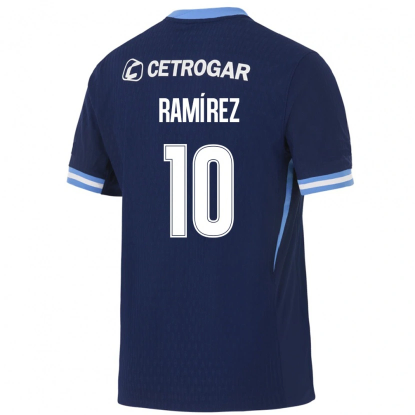 Danxen Kinderen Sindy Ramírez #10 Koninklijk Blauw Lichtblauw Wit Uitshirt Uittenue 2026/27 T-Shirt België