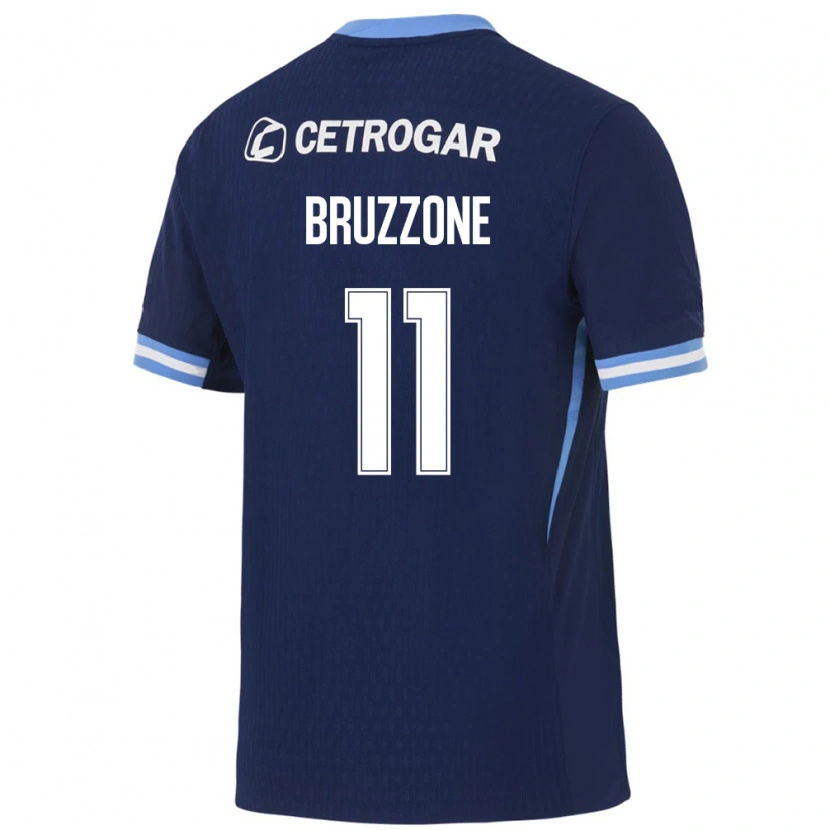 Danxen Kinderen Vanina Bruzzone #11 Koninklijk Blauw Lichtblauw Wit Uitshirt Uittenue 2026/27 T-Shirt België