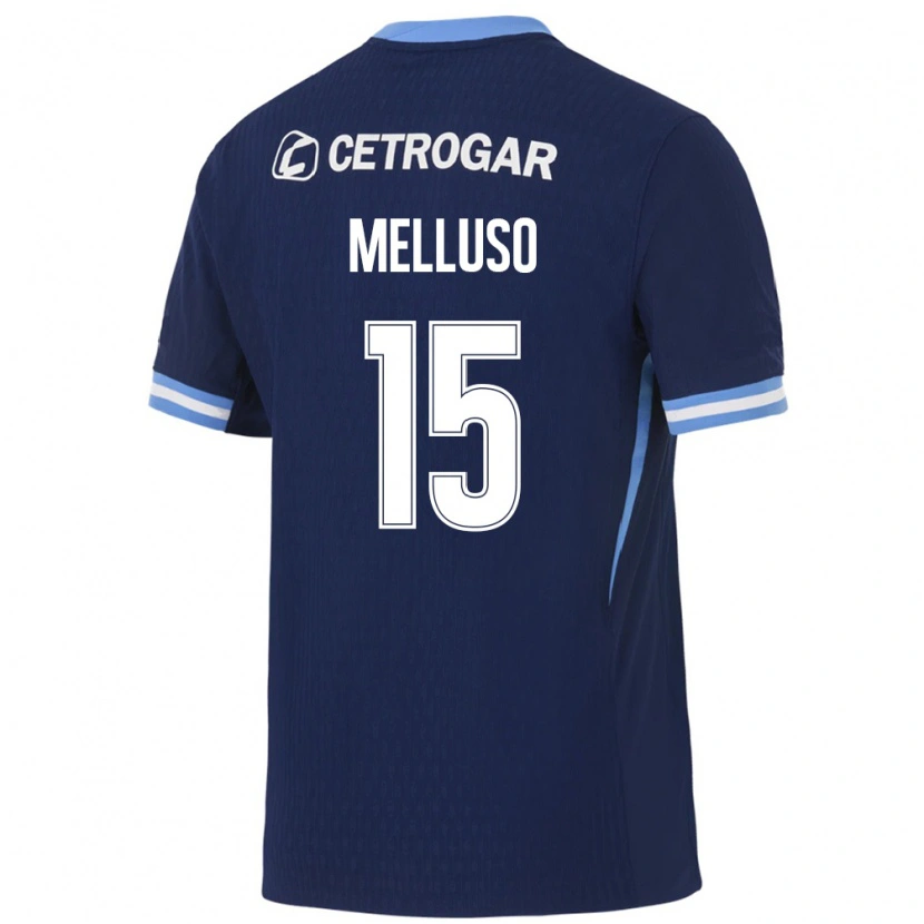 Danxen Kinderen Mateo Melluso #15 Koninklijk Blauw Lichtblauw Wit Uitshirt Uittenue 2026/27 T-Shirt België