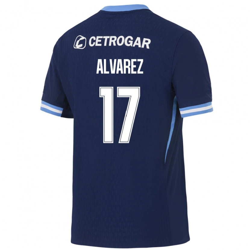 Danxen Kinderen Lucas Alvarez #17 Koninklijk Blauw Lichtblauw Wit Uitshirt Uittenue 2026/27 T-Shirt België