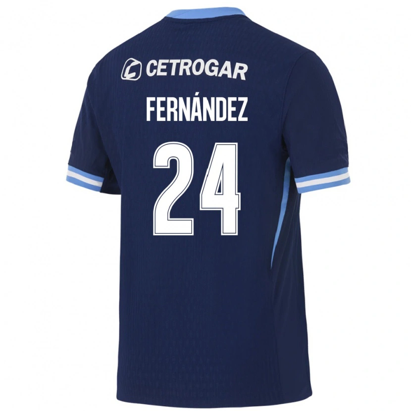 Danxen Kinderen Adrián Fernández #24 Koninklijk Blauw Lichtblauw Wit Uitshirt Uittenue 2026/27 T-Shirt België