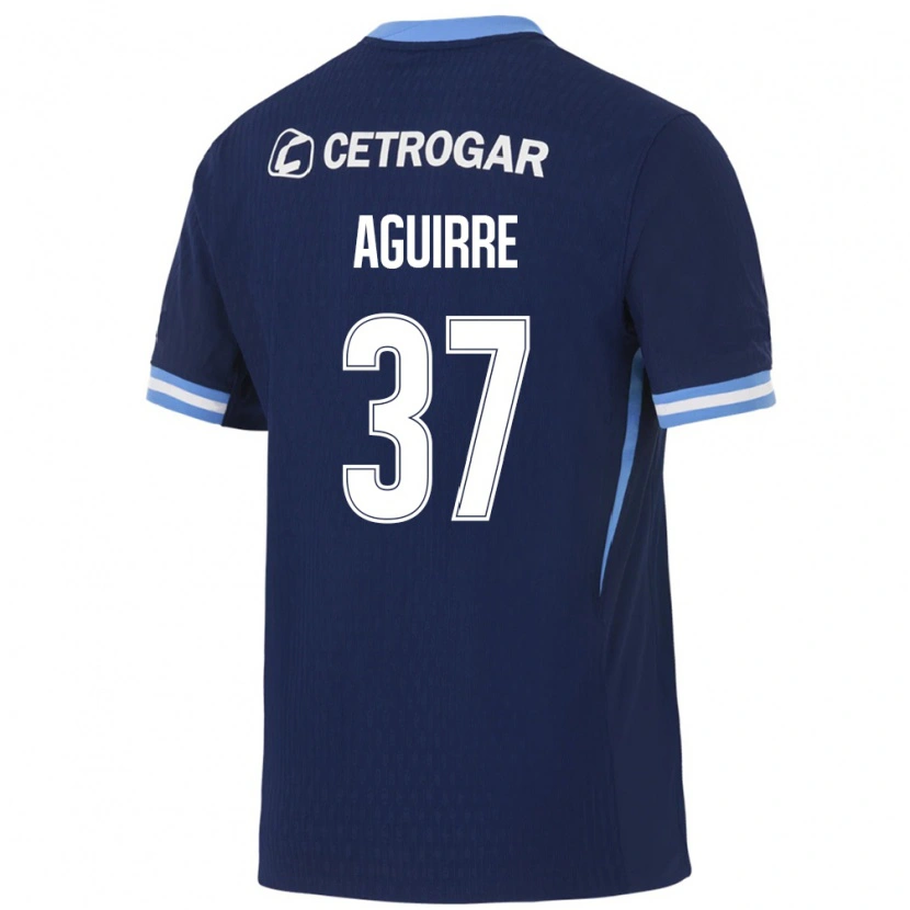 Danxen Kinderen Santino Aguirre #37 Koninklijk Blauw Lichtblauw Wit Uitshirt Uittenue 2026/27 T-Shirt België