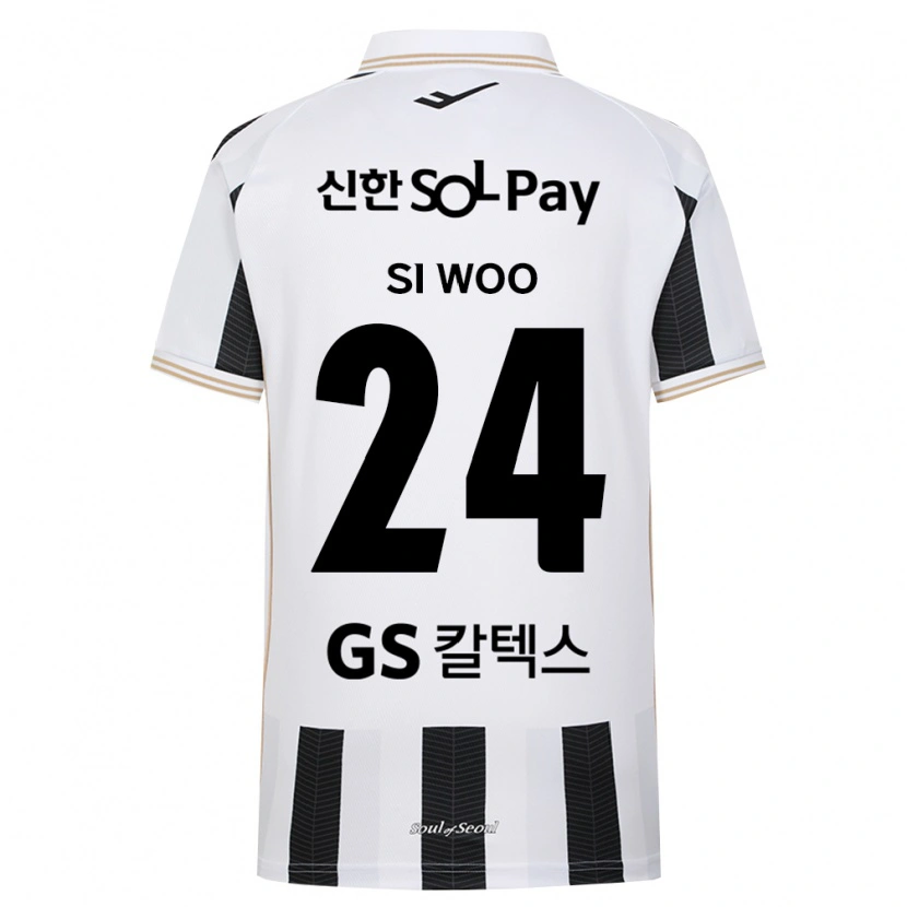Danxen Kinderen Si-Woo Kang #24 Zwart Wit Uitshirt Uittenue 2026/27 T-Shirt België