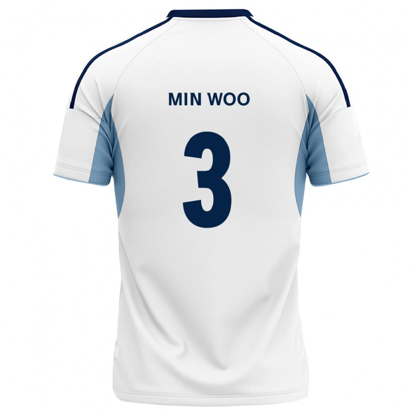 Danxen Kinderen Min-Woo Kang #3 Koninklijk Blauw Wit Uitshirt Uittenue 2026/27 T-Shirt België