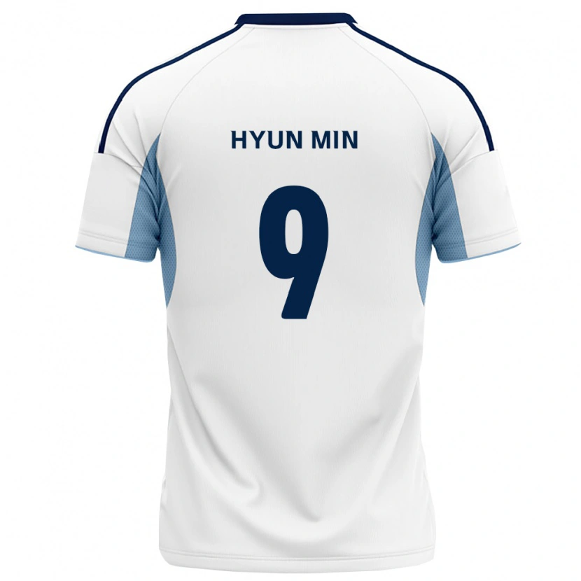 Danxen Kinderen Hyun-Min Oh #9 Koninklijk Blauw Wit Uitshirt Uittenue 2026/27 T-Shirt België