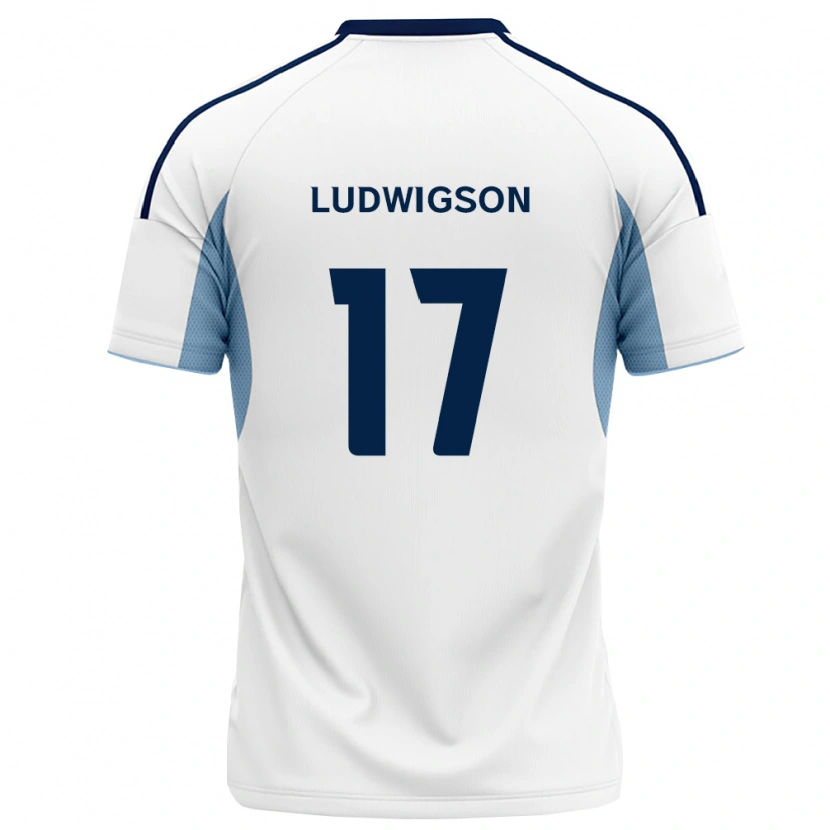 Danxen Kinderen Gustav Ludwigson #17 Koninklijk Blauw Wit Uitshirt Uittenue 2026/27 T-Shirt België