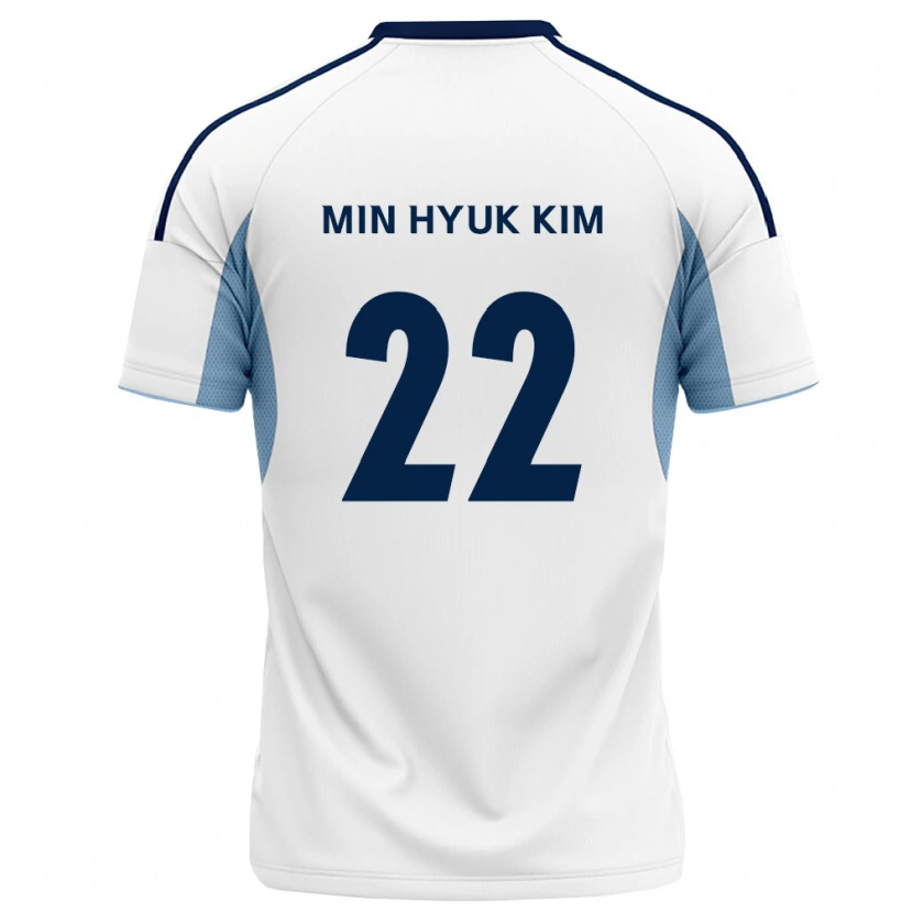 Danxen Kinderen Min-Hyuk Kim #22 Koninklijk Blauw Wit Uitshirt Uittenue 2026/27 T-Shirt België