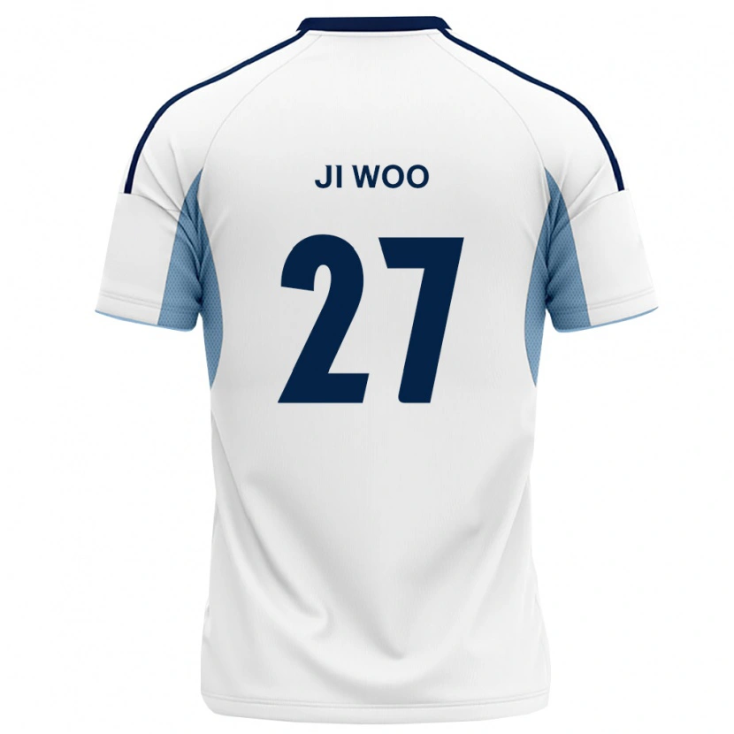 Danxen Kinderen Ji-Woo Lee #27 Koninklijk Blauw Wit Uitshirt Uittenue 2026/27 T-Shirt België