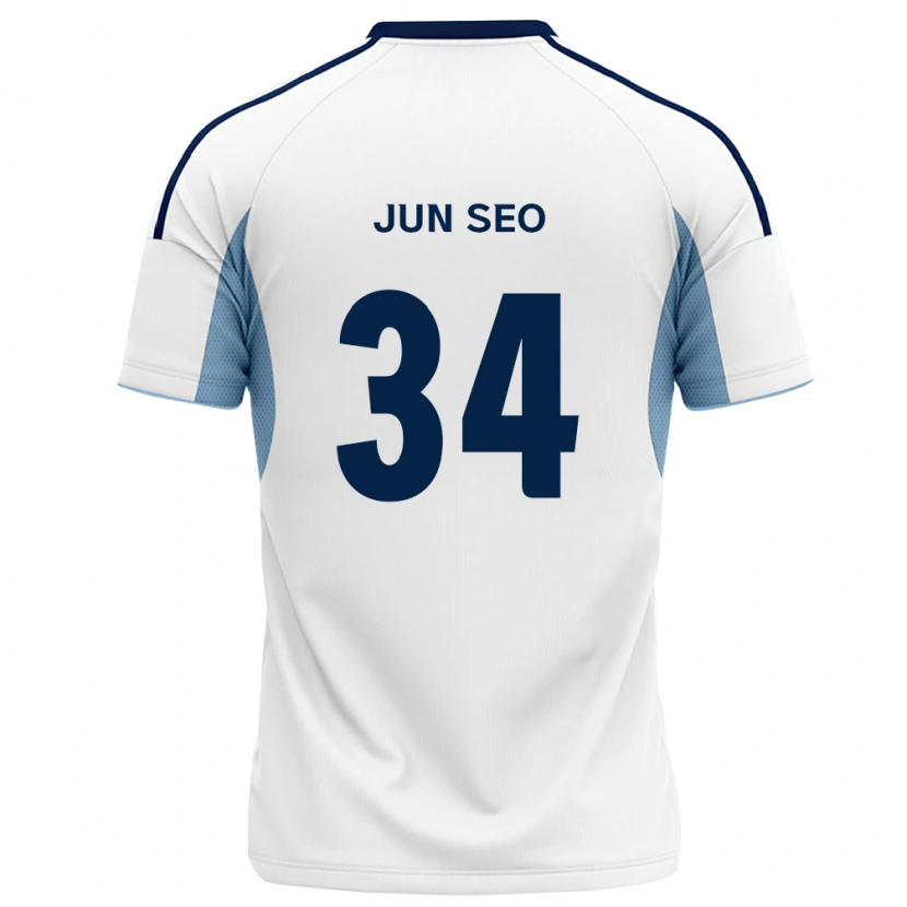 Danxen Kinderen Jun-Seo Kim #34 Koninklijk Blauw Wit Uitshirt Uittenue 2026/27 T-Shirt België
