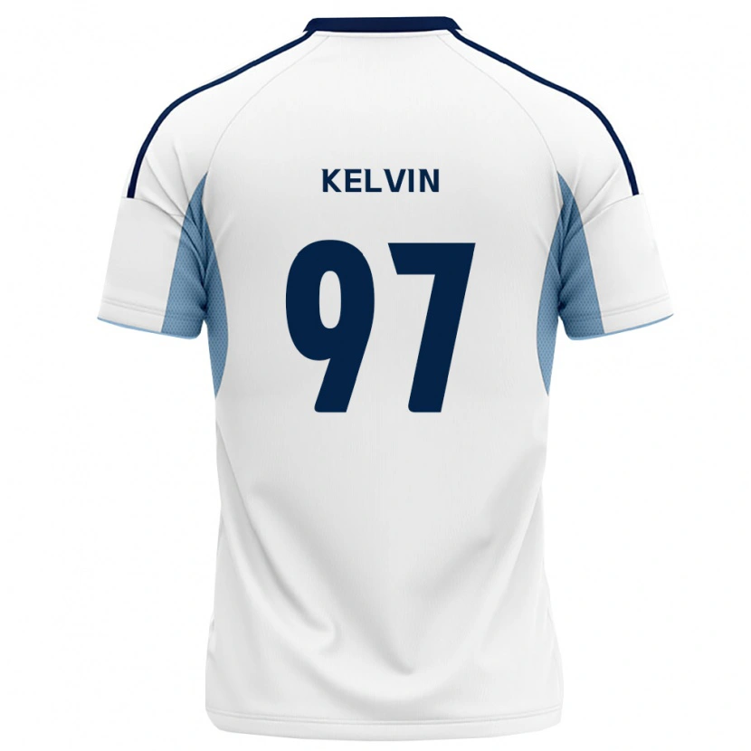 Danxen Kinderen Kelvin #97 Koninklijk Blauw Wit Uitshirt Uittenue 2026/27 T-Shirt België