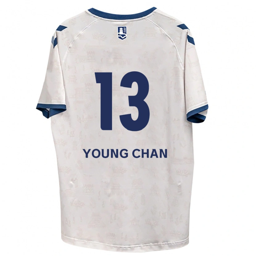 Danxen Kinderen Young-Chan Ham #13 Koninklijk Blauw Wit Uitshirt Uittenue 2026/27 T-Shirt België