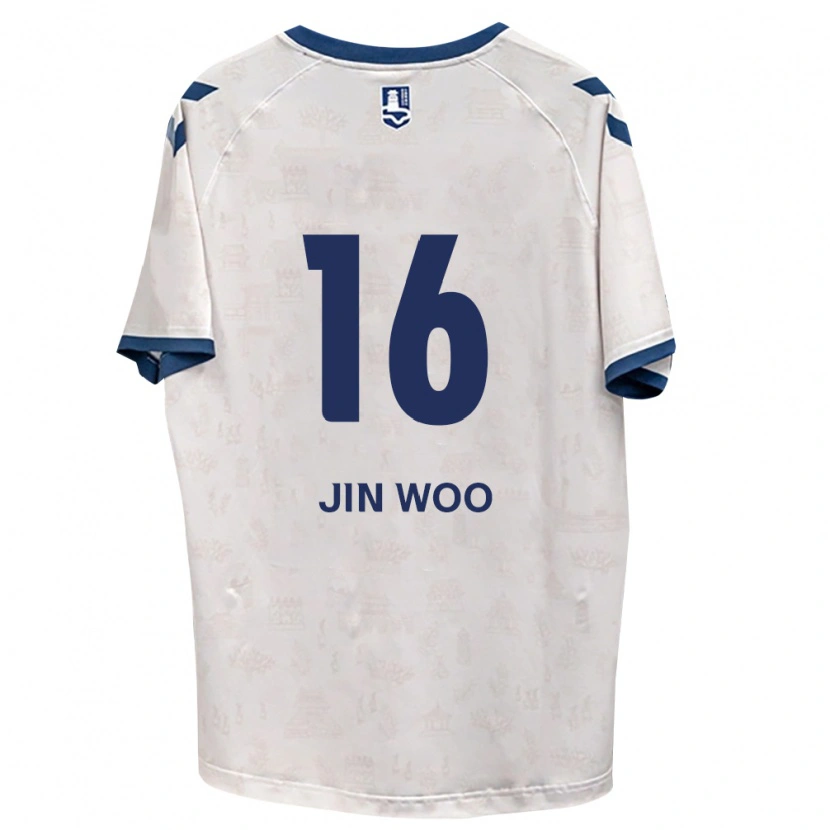 Danxen Kinderen Jin-Woo Jo #16 Koninklijk Blauw Wit Uitshirt Uittenue 2026/27 T-Shirt België