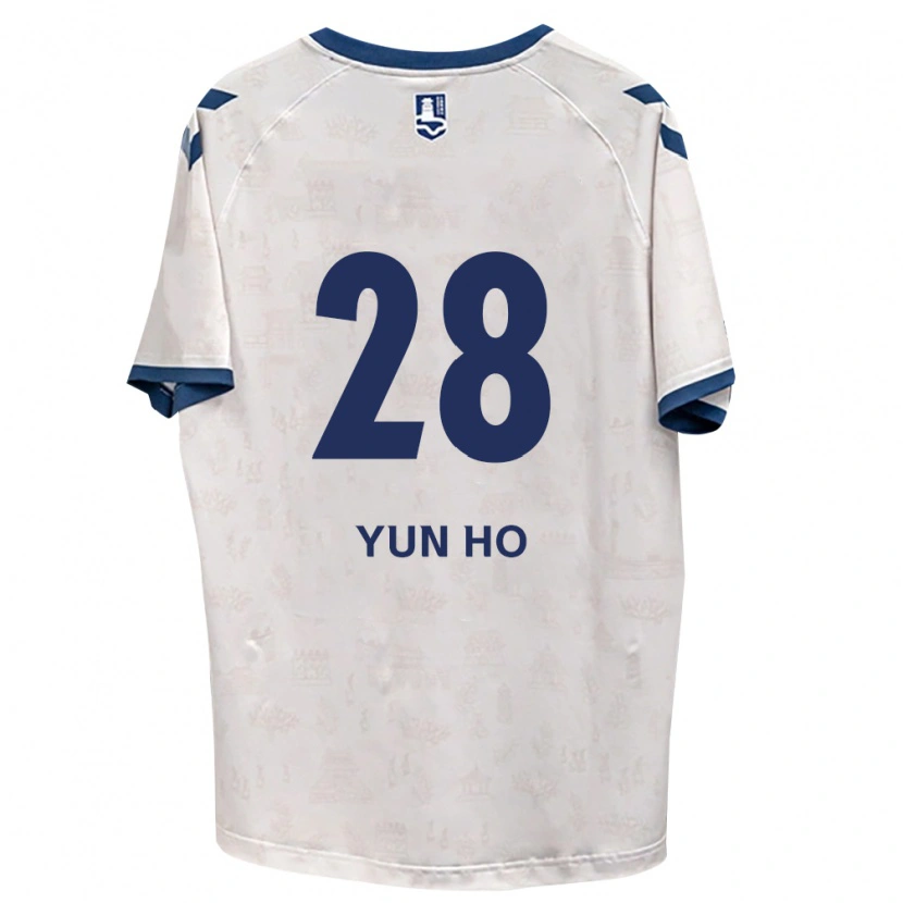 Danxen Kinderen Yun-Ho Cho #28 Koninklijk Blauw Wit Uitshirt Uittenue 2026/27 T-Shirt België