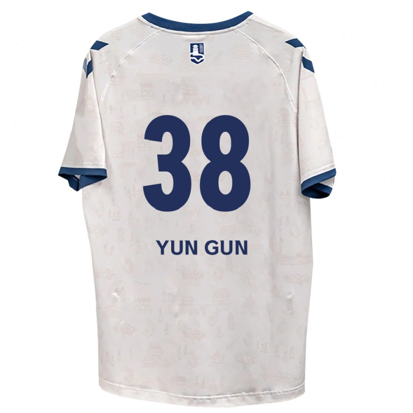 Danxen Kinderen Yun-Gun Lee #38 Koninklijk Blauw Wit Uitshirt Uittenue 2026/27 T-Shirt België