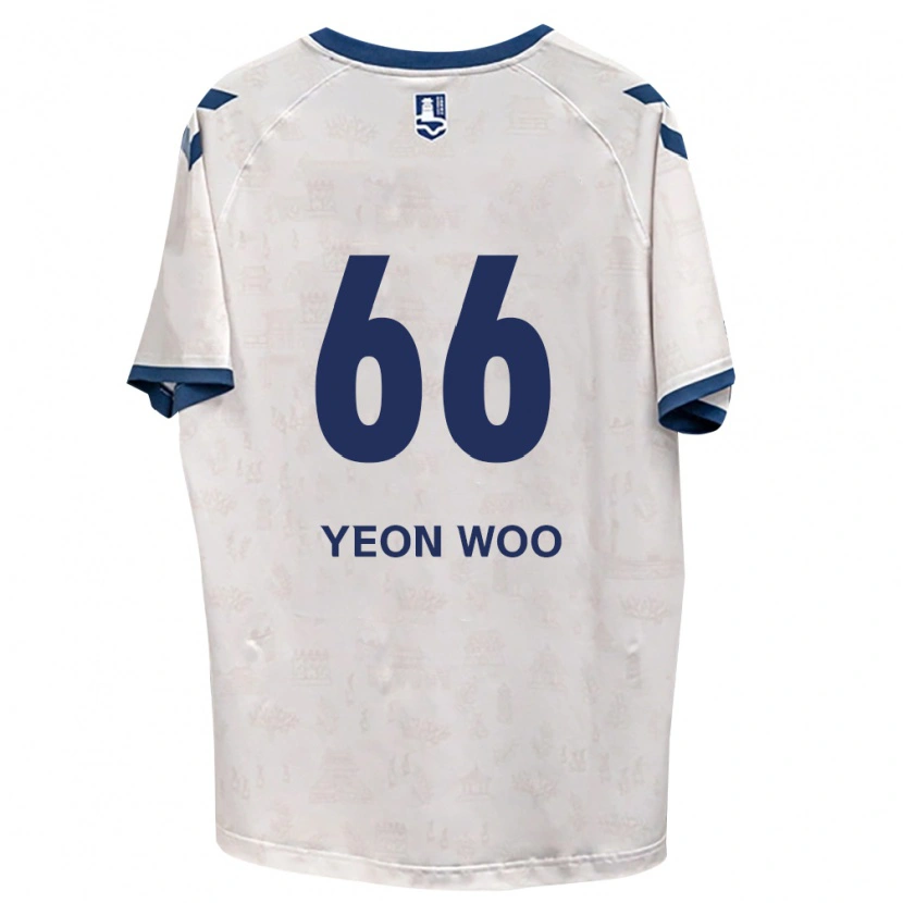Danxen Kinderen Yeon-Woo Jang #66 Koninklijk Blauw Wit Uitshirt Uittenue 2026/27 T-Shirt België