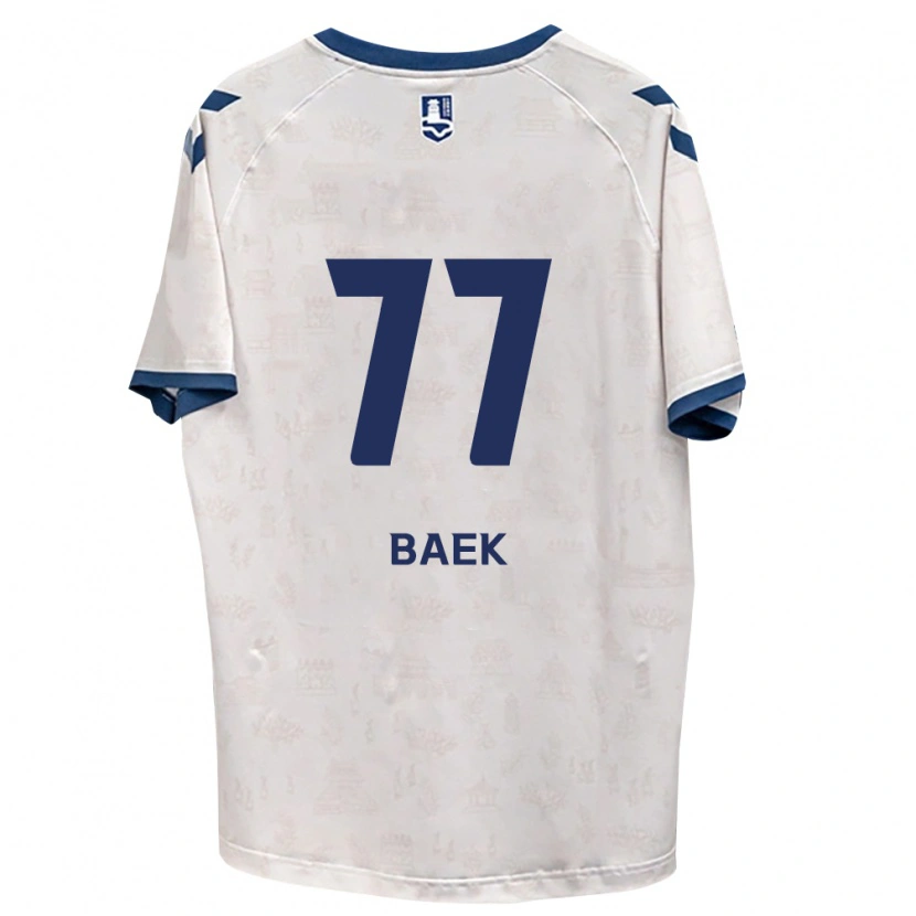 Danxen Kinderen Kyeong Baek #77 Koninklijk Blauw Wit Uitshirt Uittenue 2026/27 T-Shirt België