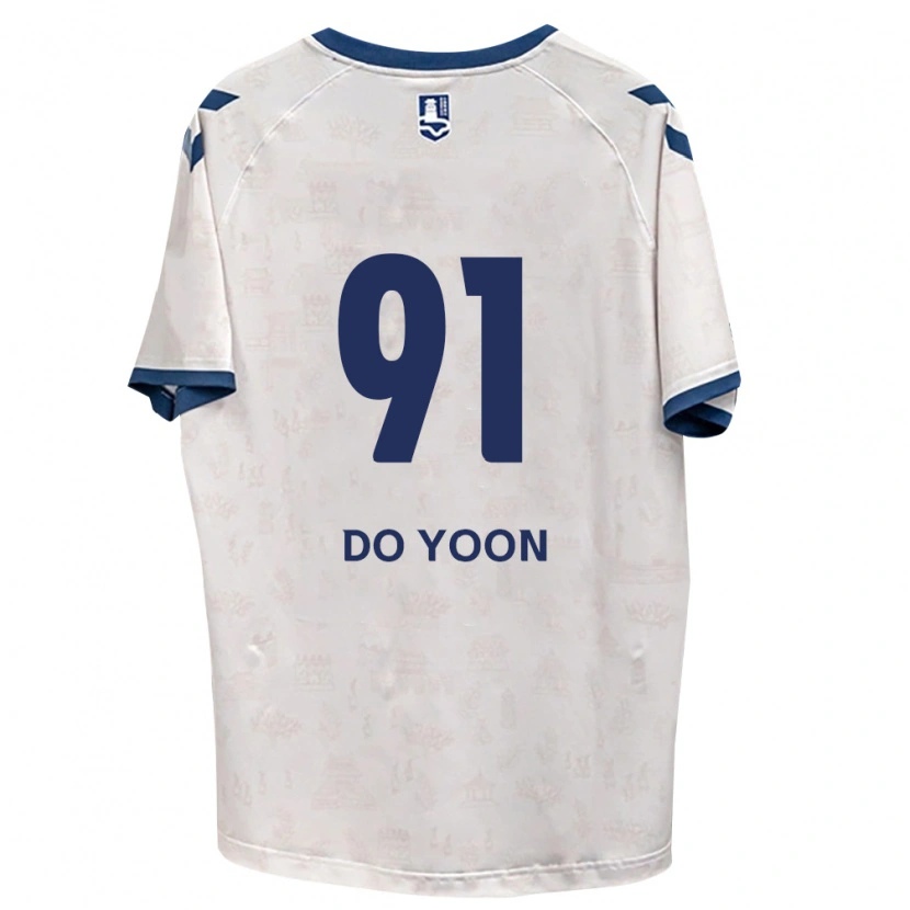 Danxen Kinderen Do-Yoon Kim #91 Koninklijk Blauw Wit Uitshirt Uittenue 2026/27 T-Shirt België